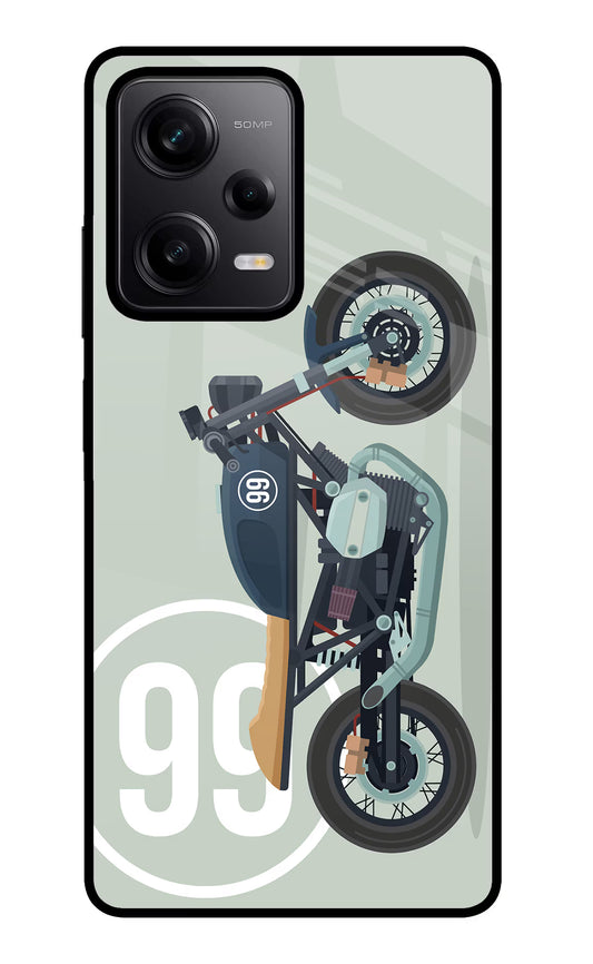 Classic Cafe Racer 99 Poco X5 5G Glass Case