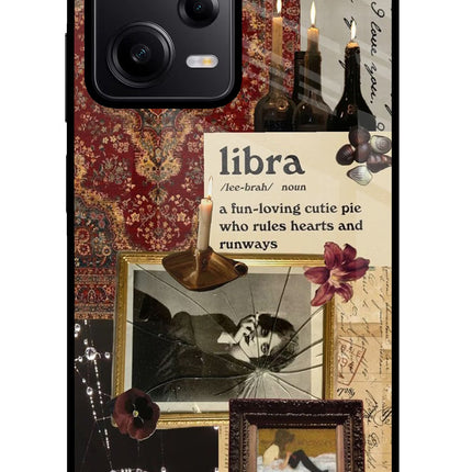 Libra Zodiac Poco X5 5G Glass Case Back Cover by Casekaro