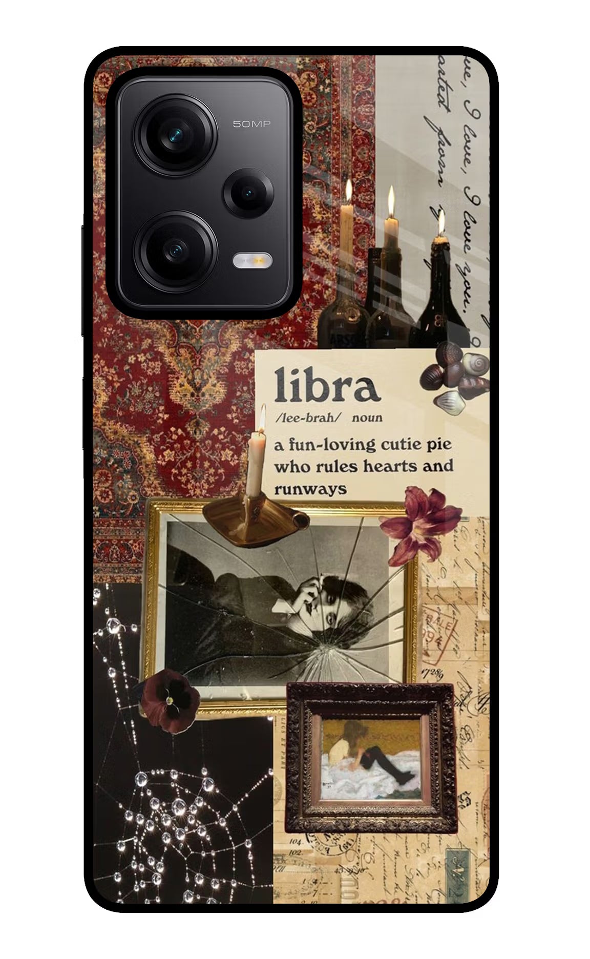 Libra Zodiac Poco X5 5G Glass Case Back Cover by Casekaro