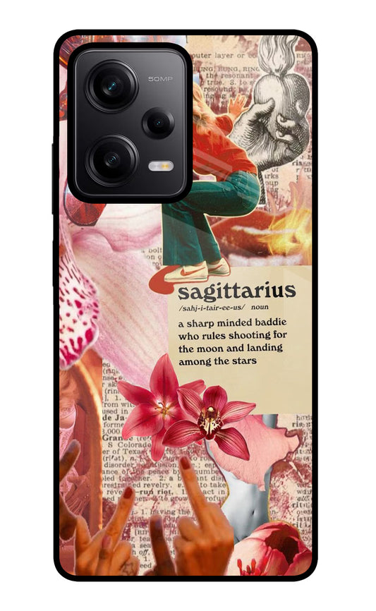 Sagittarius Zodiac Poco X5 5G Glass Case