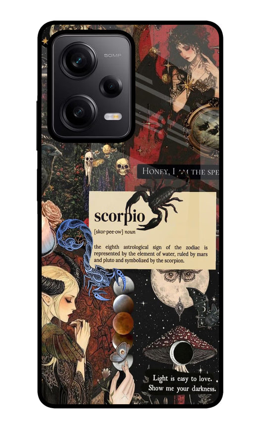 Scorpio Zodiac Poco X5 5G Glass Case