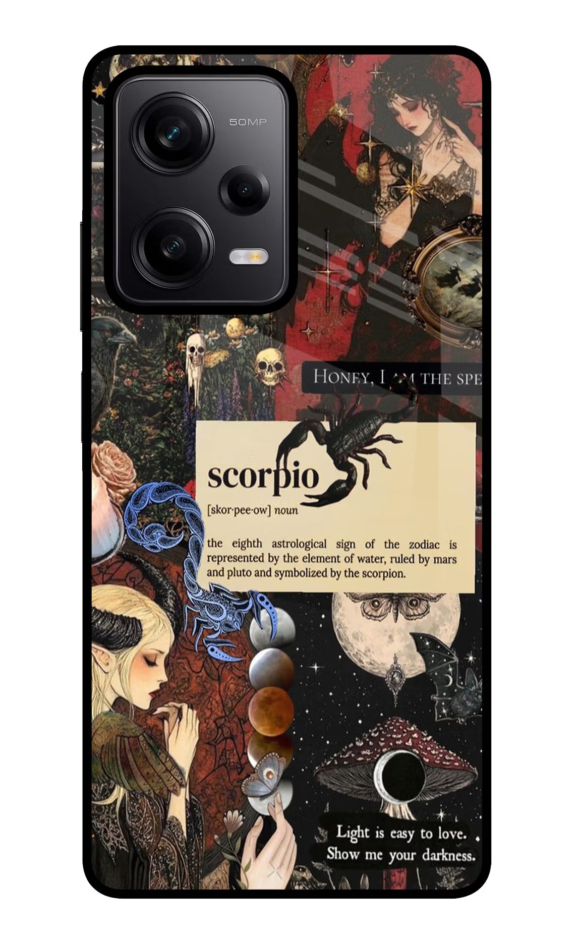 Scorpio Zodiac Poco X5 5G Glass Case Back Cover by Casekaro