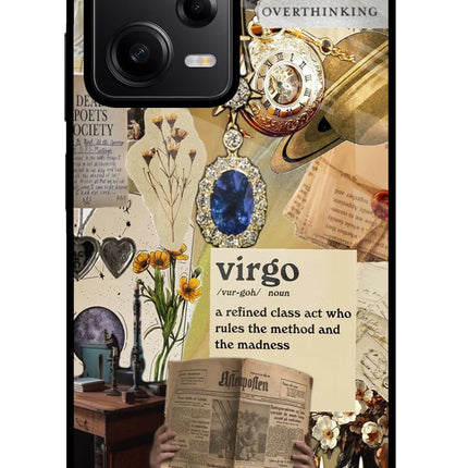 Virgo Zodiac Poco X5 5G Glass Case Back Cover by Casekaro