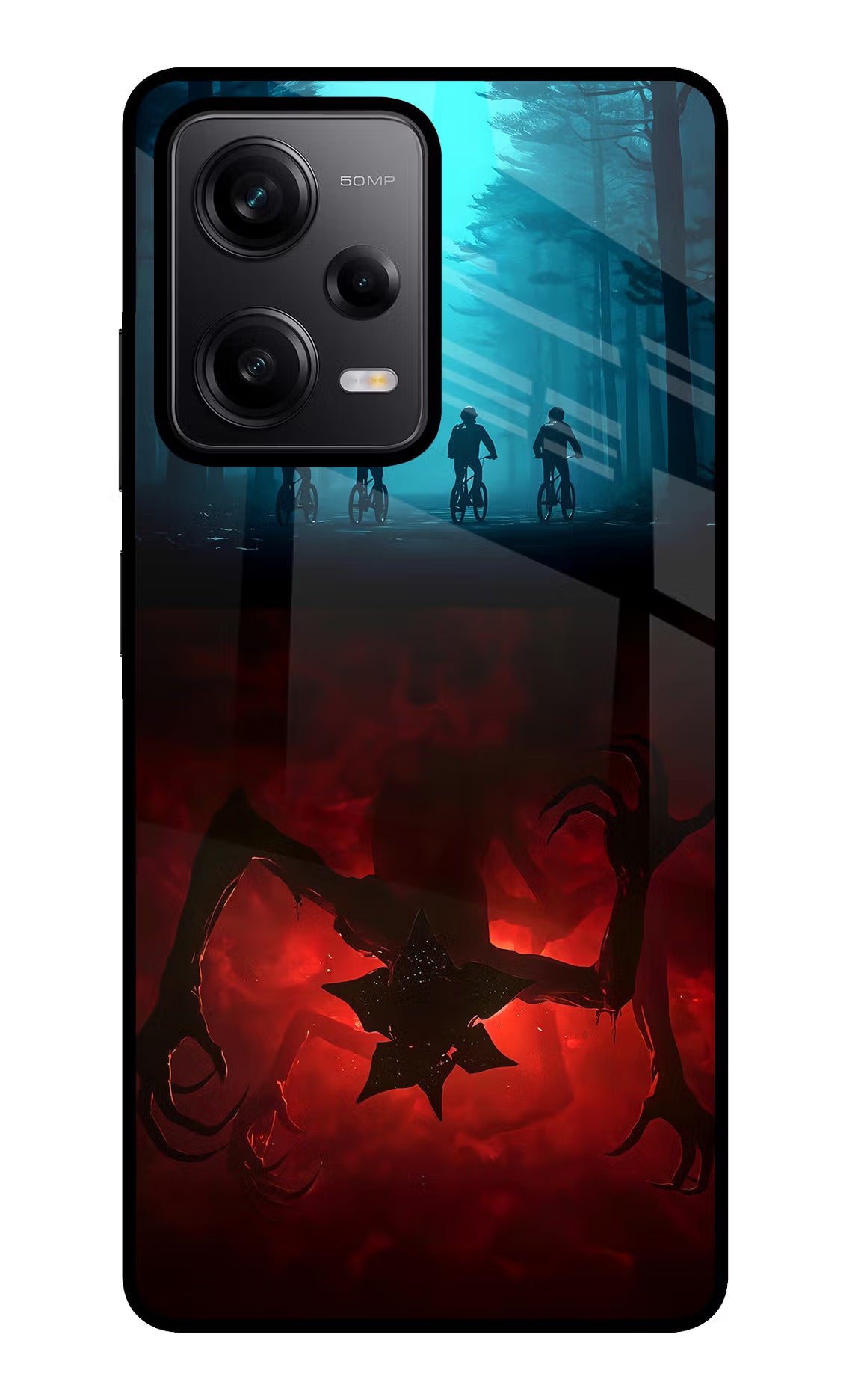 Ordinary Things Downside Up Poco X5 5G Glass Case Back Cover by Casekaro