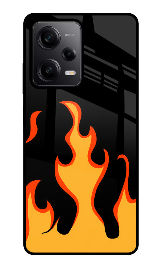 Fired Up – Black Poco X5 5G Glass Case