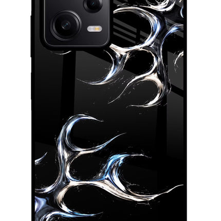 Chrome Tribal Poco X5 5G Glass Case Back Cover by Casekaro
