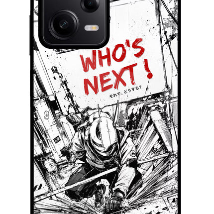 Who's Next Poco X5 5G Glass Case Back Cover by Casekaro