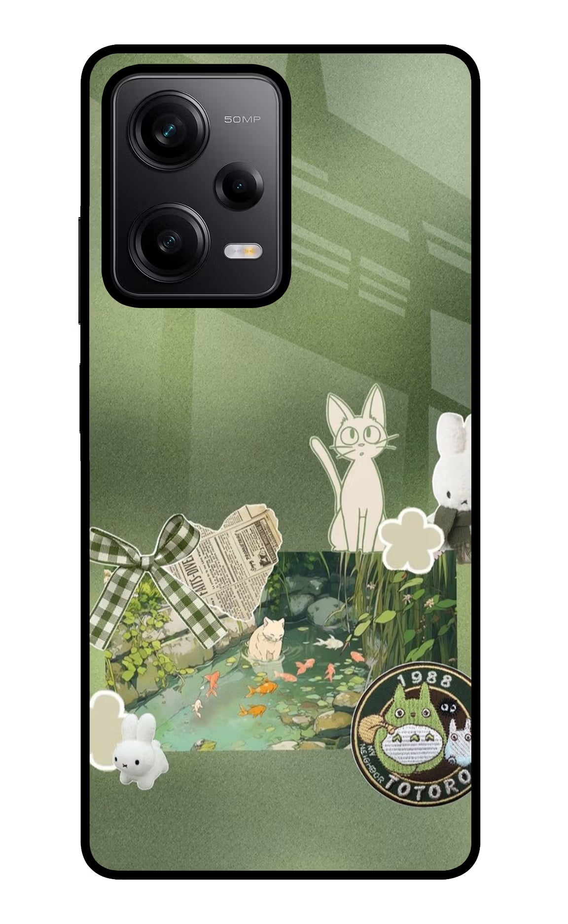 Aesthetic anime Poco X5 5G Glass Case