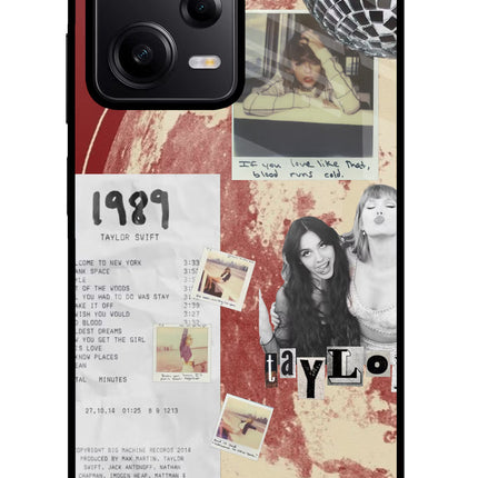 Taylor Swift Poco X5 5G Glass Case Back Cover by Casekaro