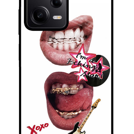 Rockstar Poco X5 5G Glass Case Back Cover by Casekaro