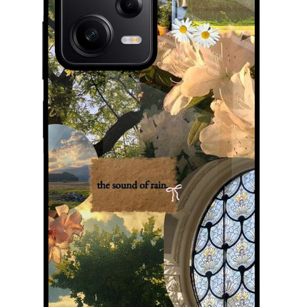 Rain Poco X5 5G Glass Case Back Cover by Casekaro