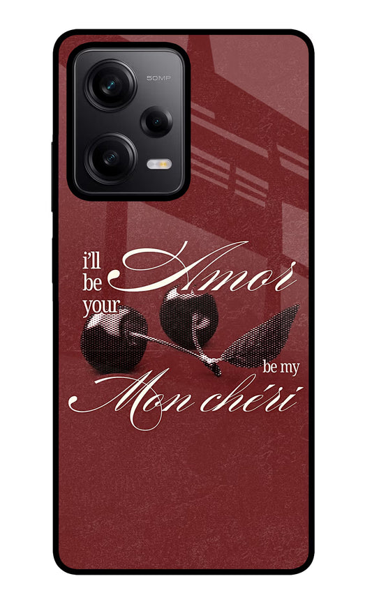 Velvet Cherry Poco X5 5G Glass Case