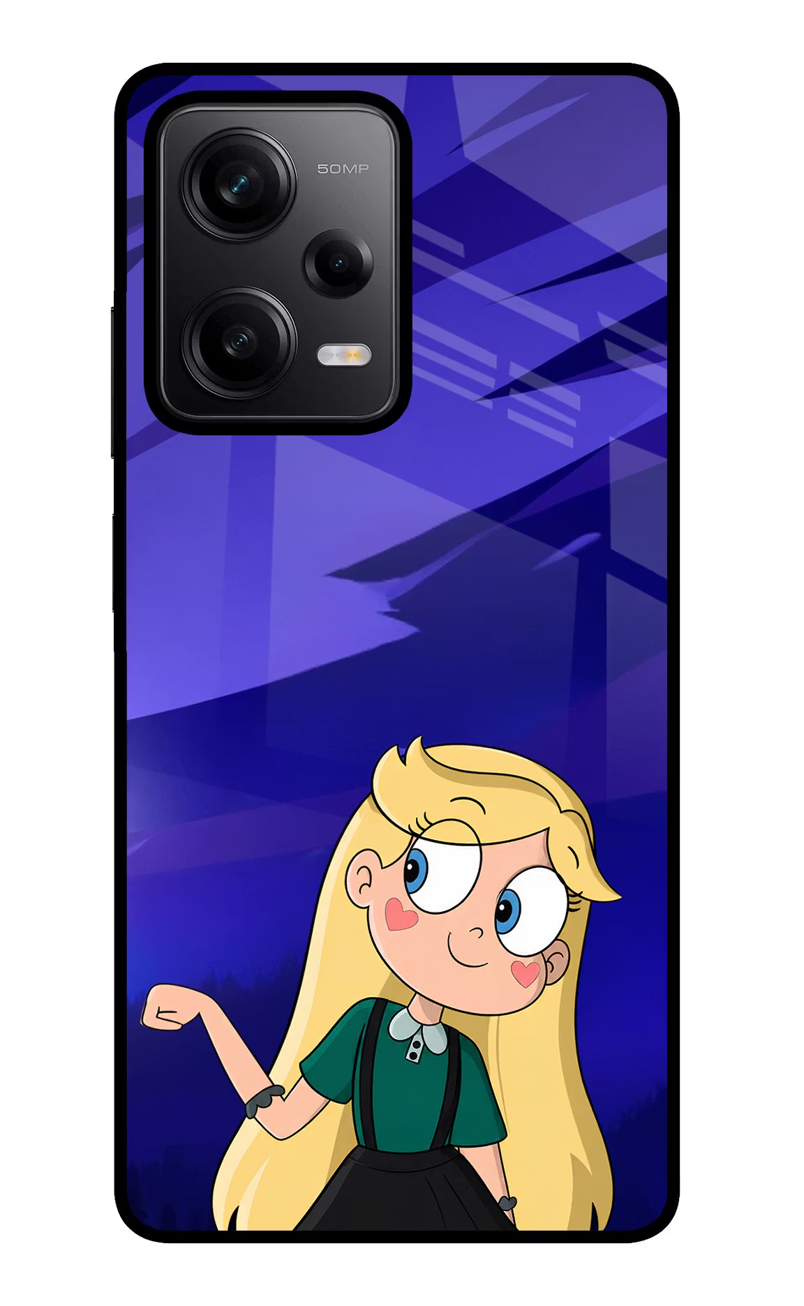 Star Glow Poco X5 5G Glass Case