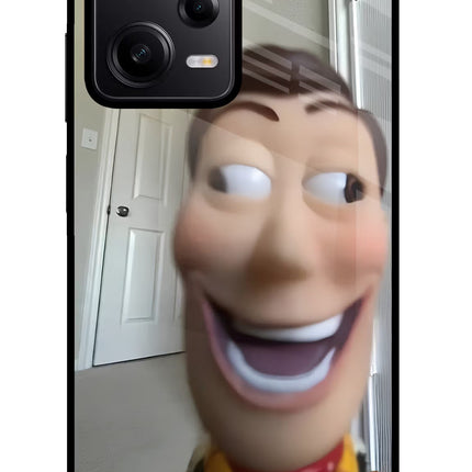 Side Eye Woody Poco X5 5G Glass Case Back Cover by Casekaro