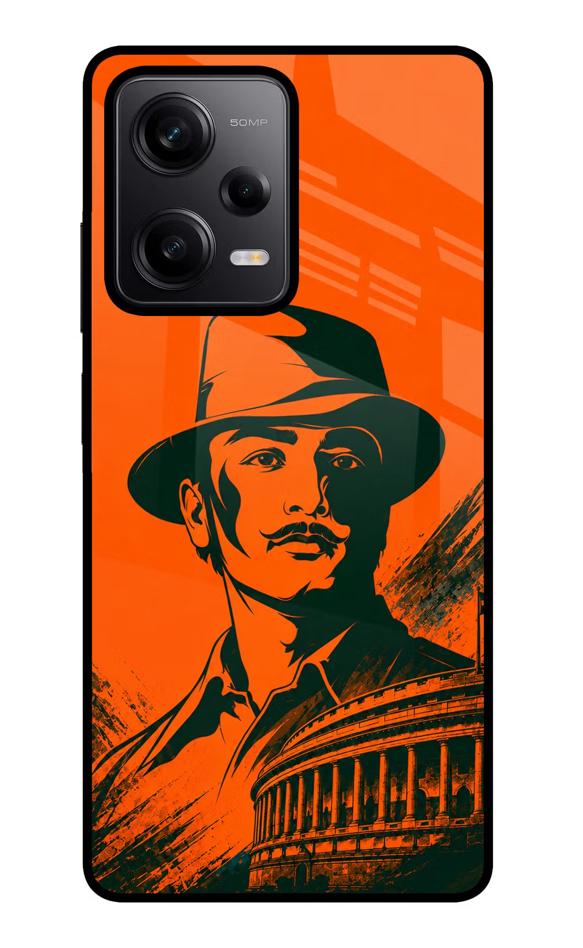 Bhagat Singh Legacy Poco X5 5G Glass Case