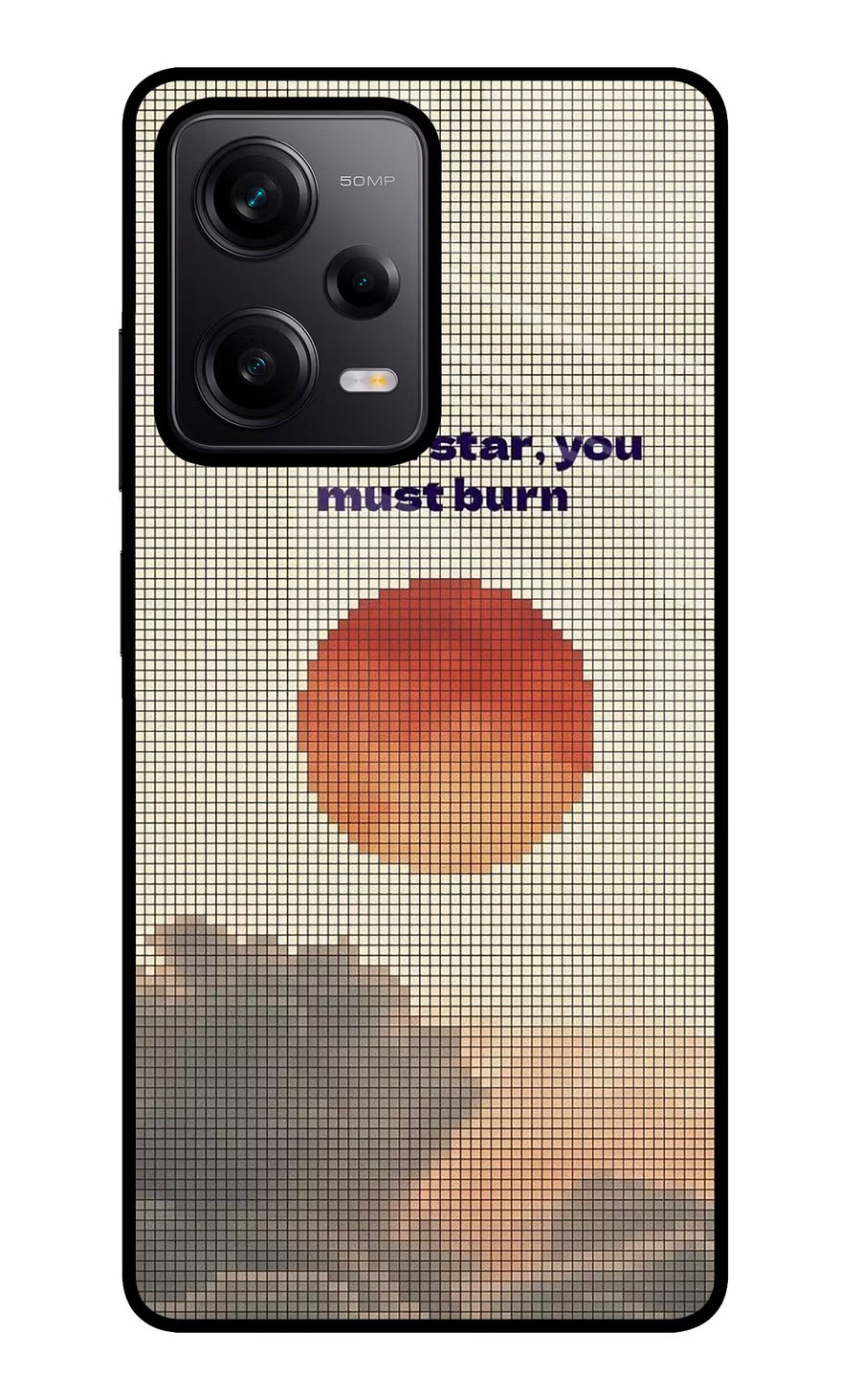 Pixel Sun Poco X5 5G Back Cover, Glass case