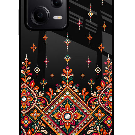Noir Mehfil Poco X5 5G Glass Case