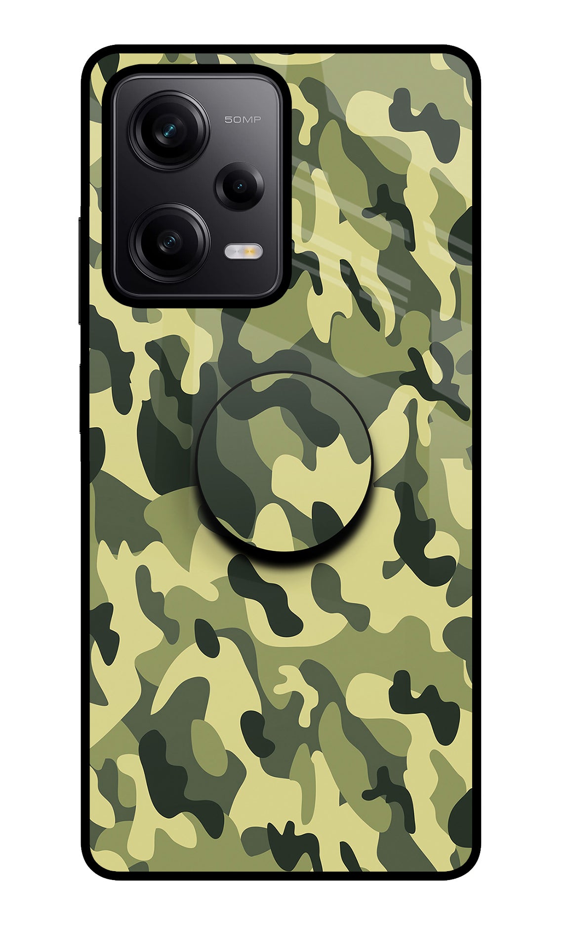 Camouflage Poco X5 5G Glass Case