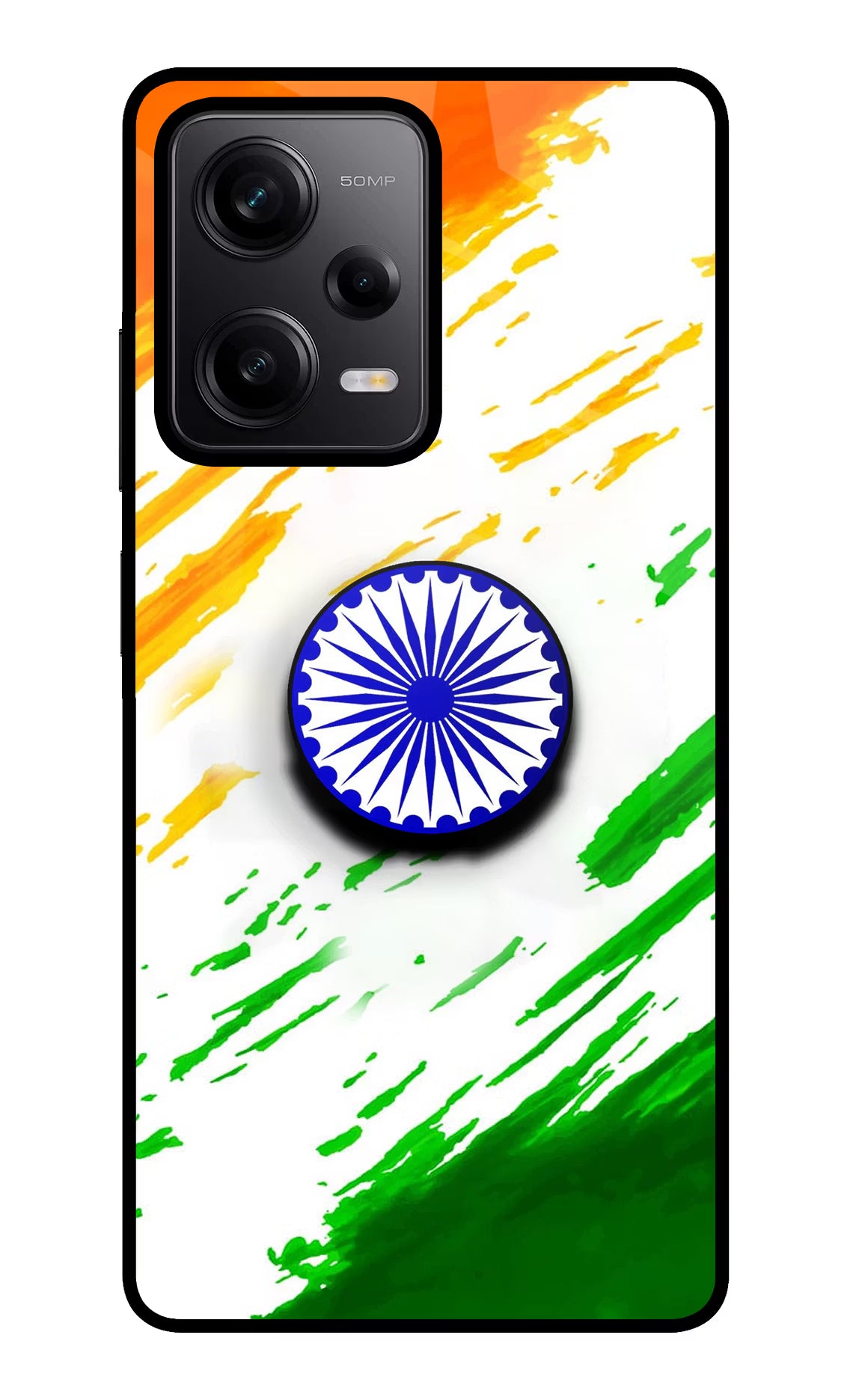 Indian Flag Ashoka Chakra Poco X5 5G Pop Case by Casekaro