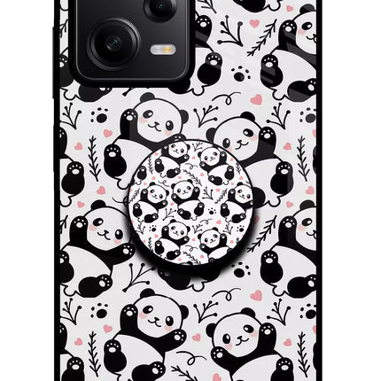 Cute Panda Poco X5 5G Pop Case by Casekaro