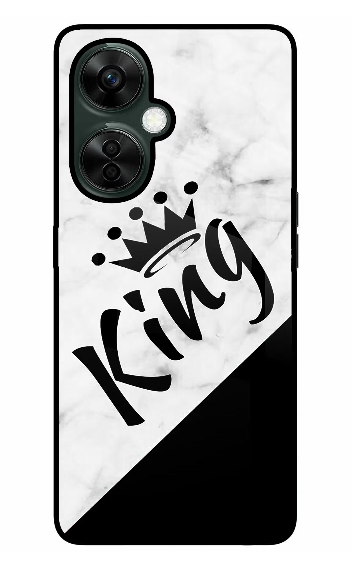 King OnePlus Nord CE 3 Lite 5G Glass Case Back Cover by Casekaro