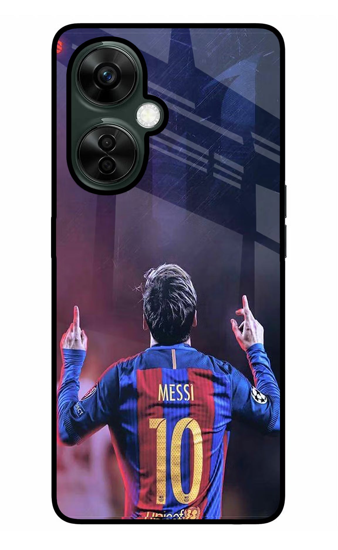 Messi OnePlus Nord CE 3 Lite 5G Glass Case Back Cover by Casekaro