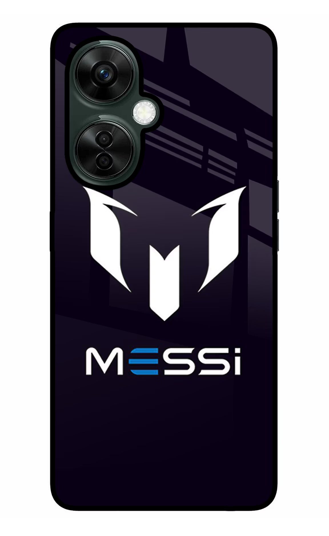 Messi Logo OnePlus Nord CE 3 Lite 5G Glass Case Back Cover by Casekaro
