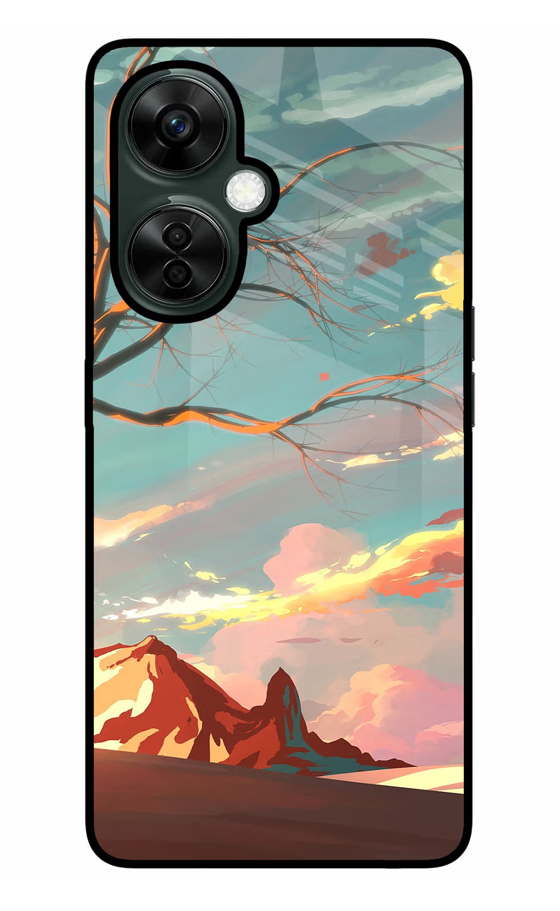 Scenery OnePlus Nord CE 3 Lite 5G Glass Case Back Cover by Casekaro