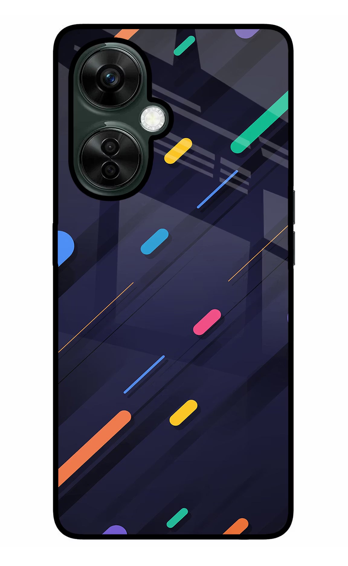 Abstract Design OnePlus Nord CE 3 Lite 5G Glass Case Back Cover by Casekaro