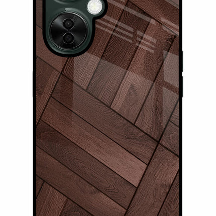 Wooden Texture Design OnePlus Nord CE 3 Lite 5G Glass Case