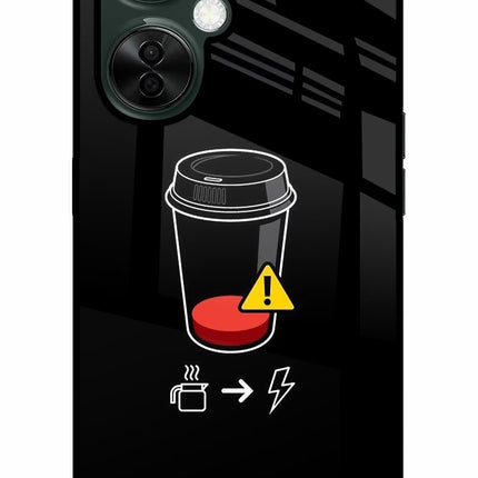 Coffee OnePlus Nord CE 3 Lite 5G Glass Case Back Cover by Casekaro
