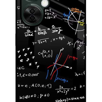 Mathematics Formula OnePlus Nord CE 3 Lite 5G Glass Case Back Cover by Casekaro