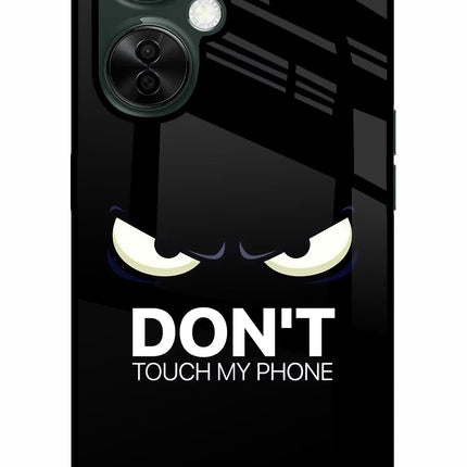 Don'T Touch My Phone OnePlus Nord CE 3 Lite 5G Glass Case Back Cover by Casekaro