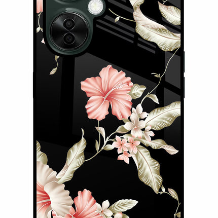 Flowers OnePlus Nord CE 3 Lite 5G Glass Case Back Cover by Casekaro