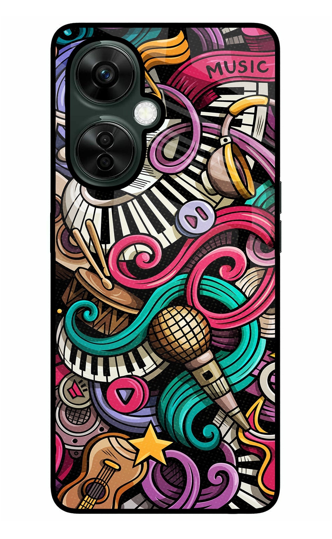 Music Abstract OnePlus Nord CE 3 Lite 5G Back Cover