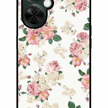Flowers OnePlus Nord CE 3 Lite 5G Glass Case Back Cover by Casekaro