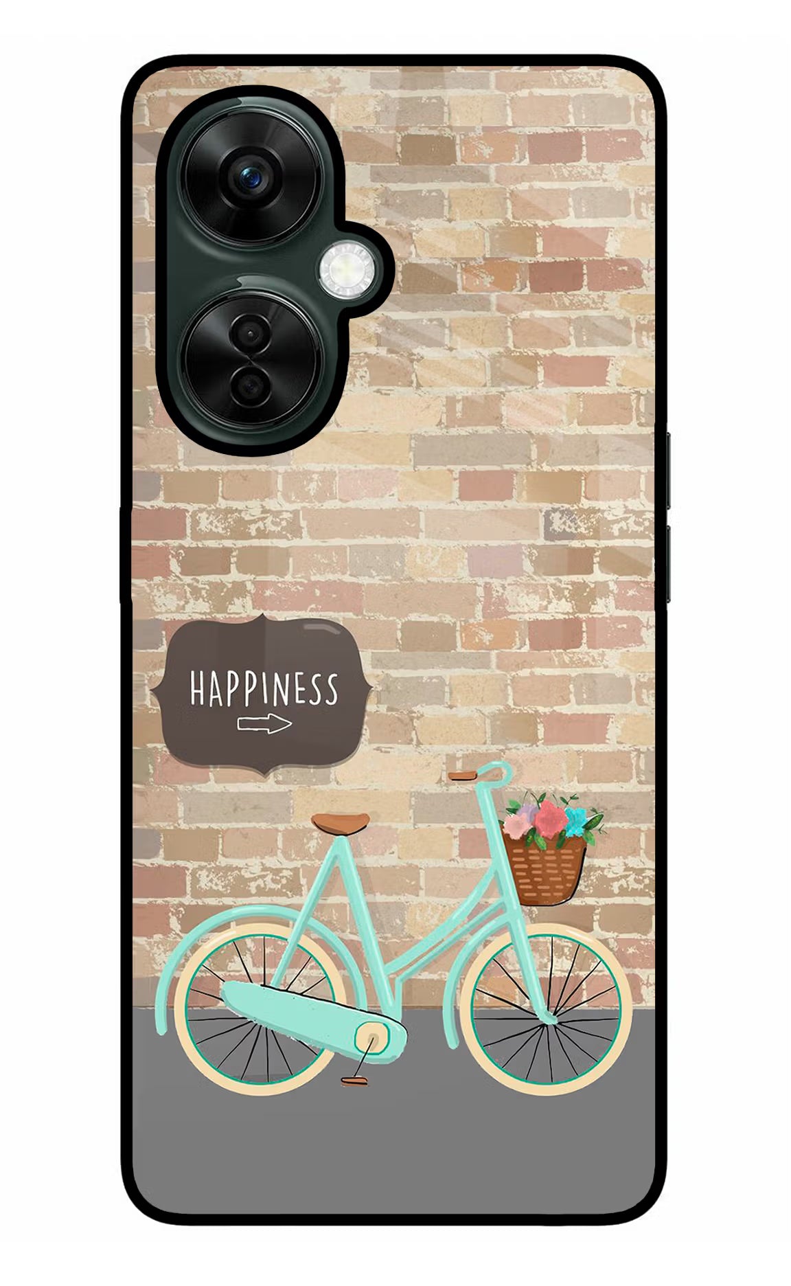 Happiness Artwork OnePlus Nord CE 3 Lite 5G Glass Case Back Cover by Casekaro