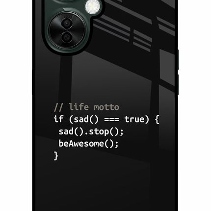 Life Motto Code OnePlus Nord CE 3 Lite 5G Glass Case Back Cover by Casekaro