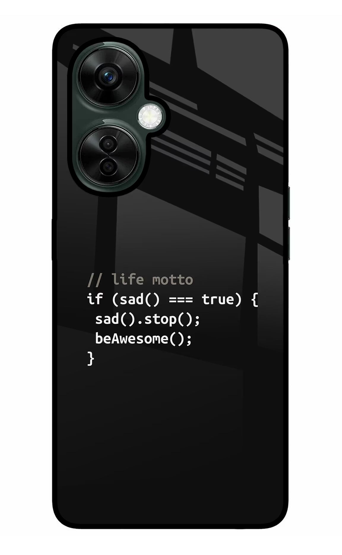 Life Motto Code OnePlus Nord CE 3 Lite 5G Glass Case Back Cover by Casekaro