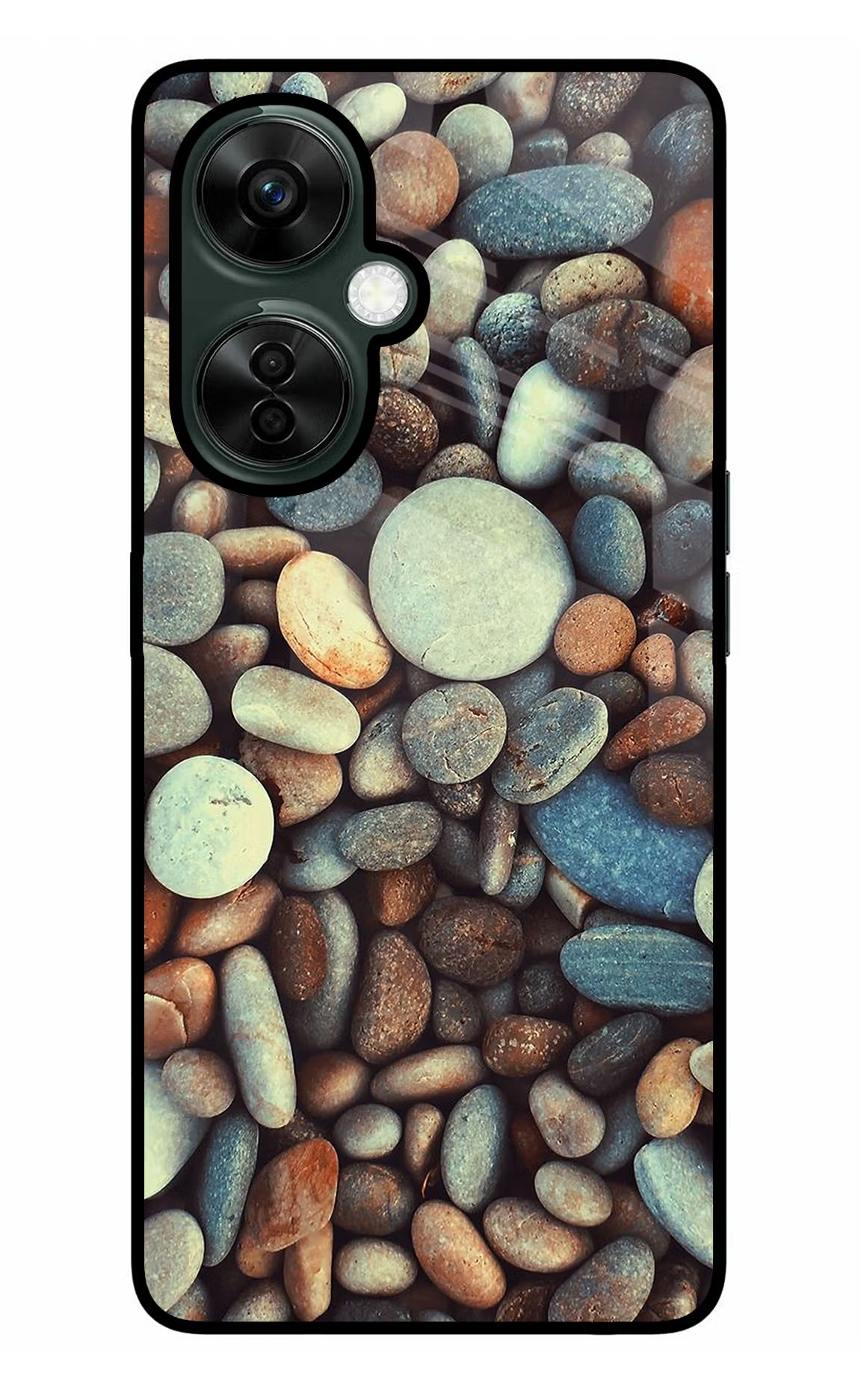 Pebble OnePlus Nord CE 3 Lite 5G Glass Case Back Cover by Casekaro