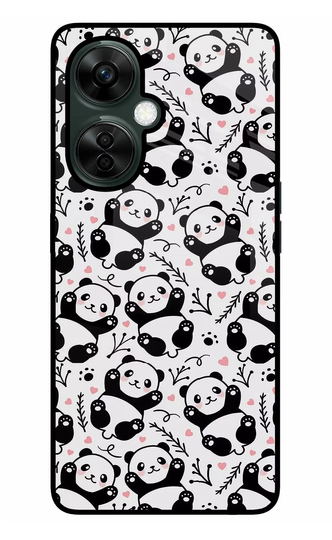 Cute Panda OnePlus Nord CE 3 Lite 5G Glass Case