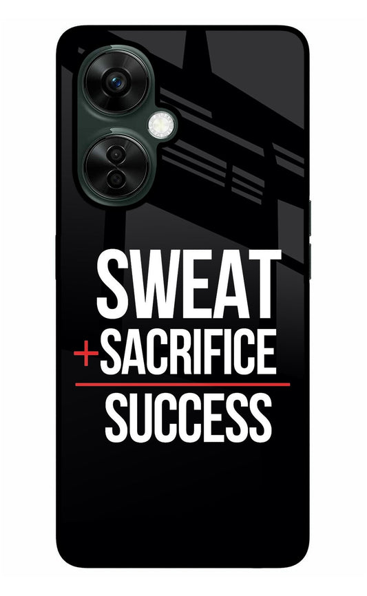 Sweat Sacrifice Success OnePlus Nord CE 3 Lite 5G Glass Case