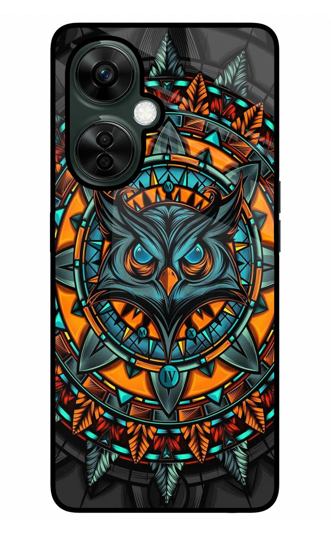 Angry Owl Art OnePlus Nord CE 3 Lite 5G Glass Case Back Cover by Casekaro