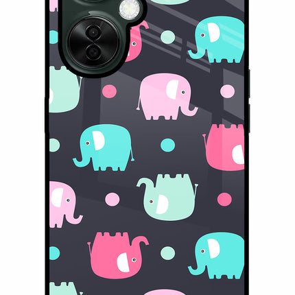 Elephants OnePlus Nord CE 3 Lite 5G Glass Case