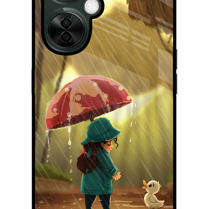Rainy Day OnePlus Nord CE 3 Lite 5G Glass Case Back Cover by Casekaro