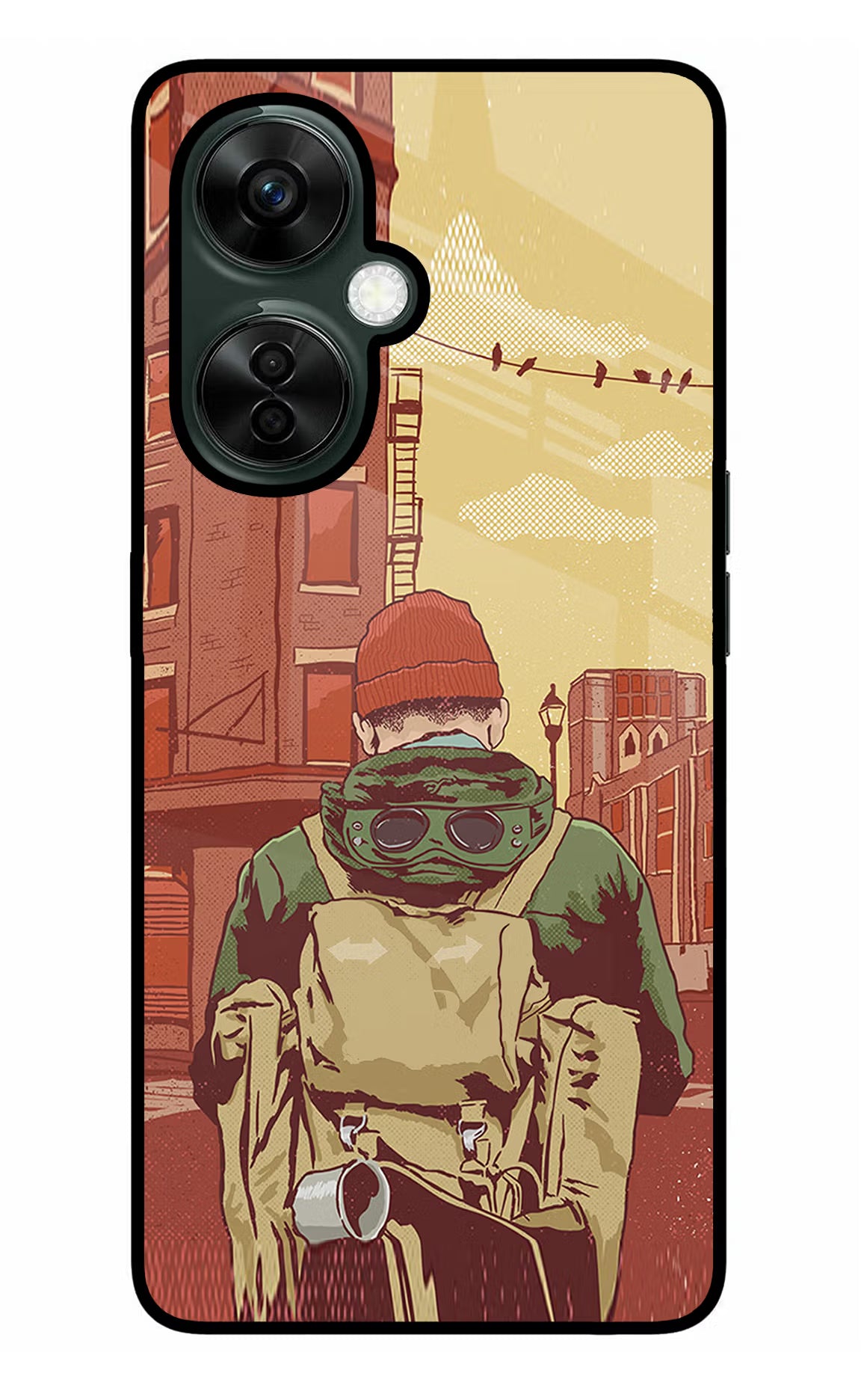 Adventurous OnePlus Nord CE 3 Lite 5G Glass Case Back Cover by Casekaro