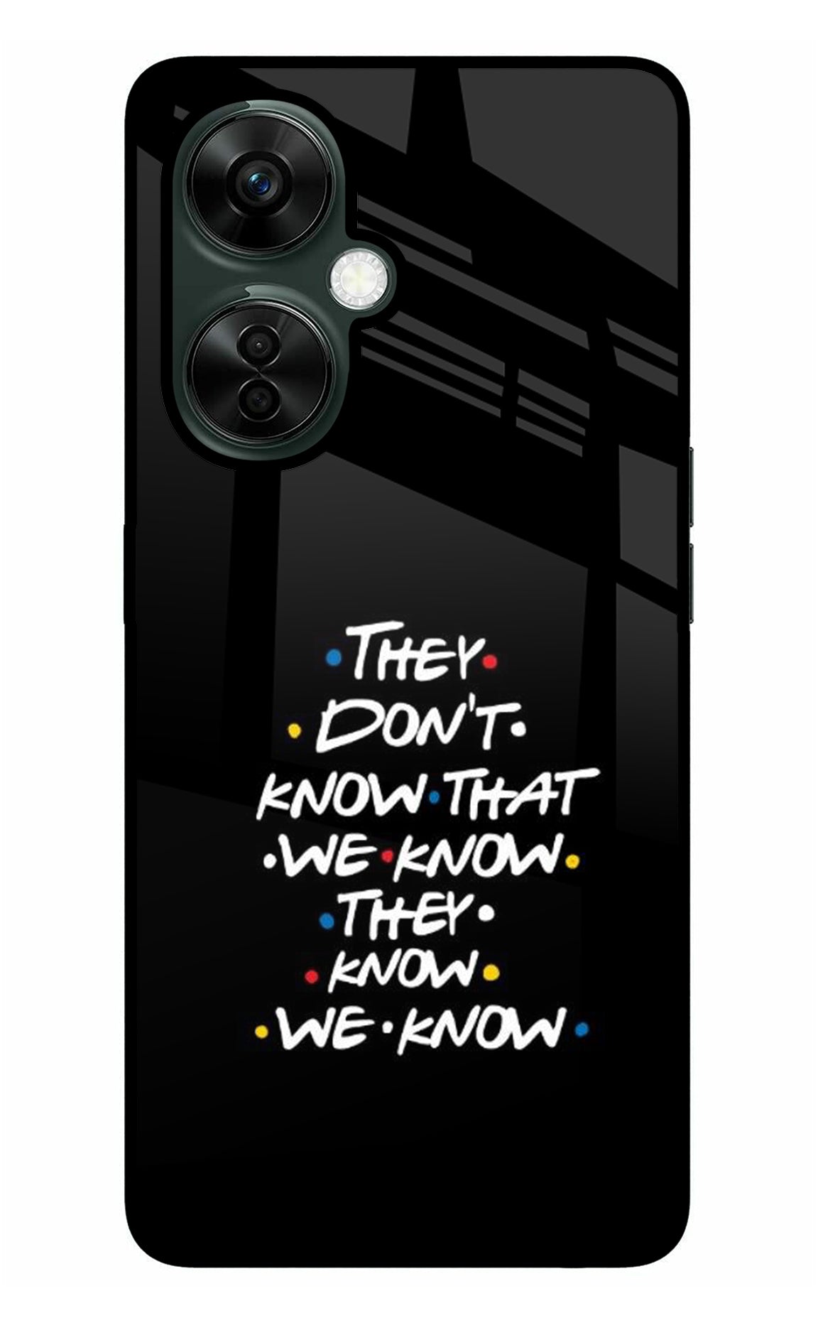 FRIENDS Dialogue OnePlus Nord CE 3 Lite 5G Glass Case