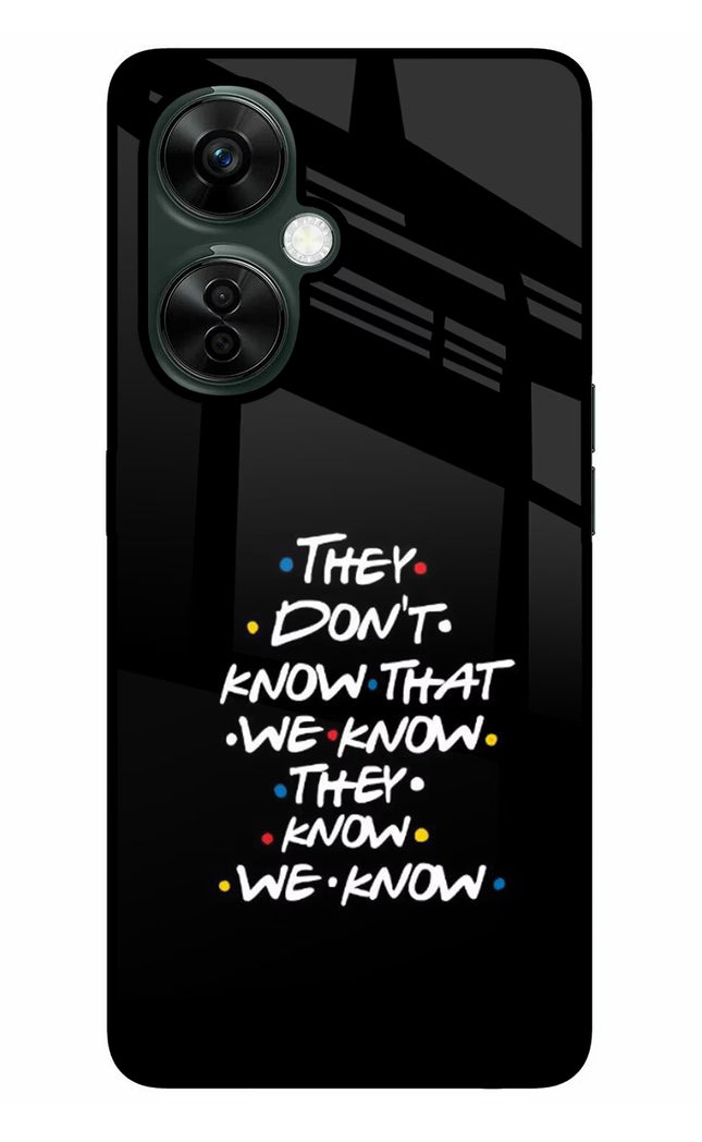 FRIENDS Dialogue OnePlus Nord CE 3 Lite 5G Glass Case
