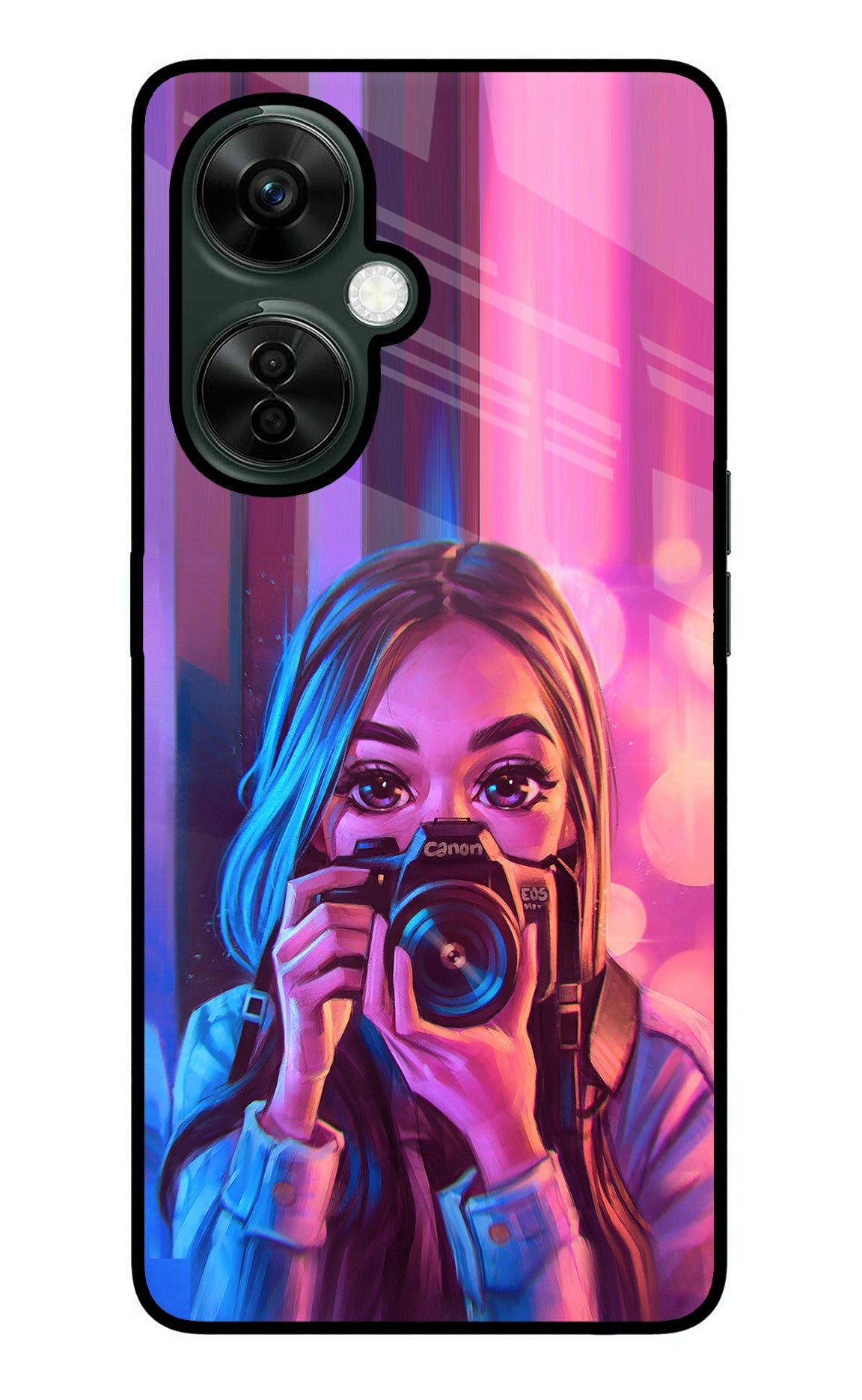 Girl Photographer OnePlus Nord CE 3 Lite 5G Glass Case