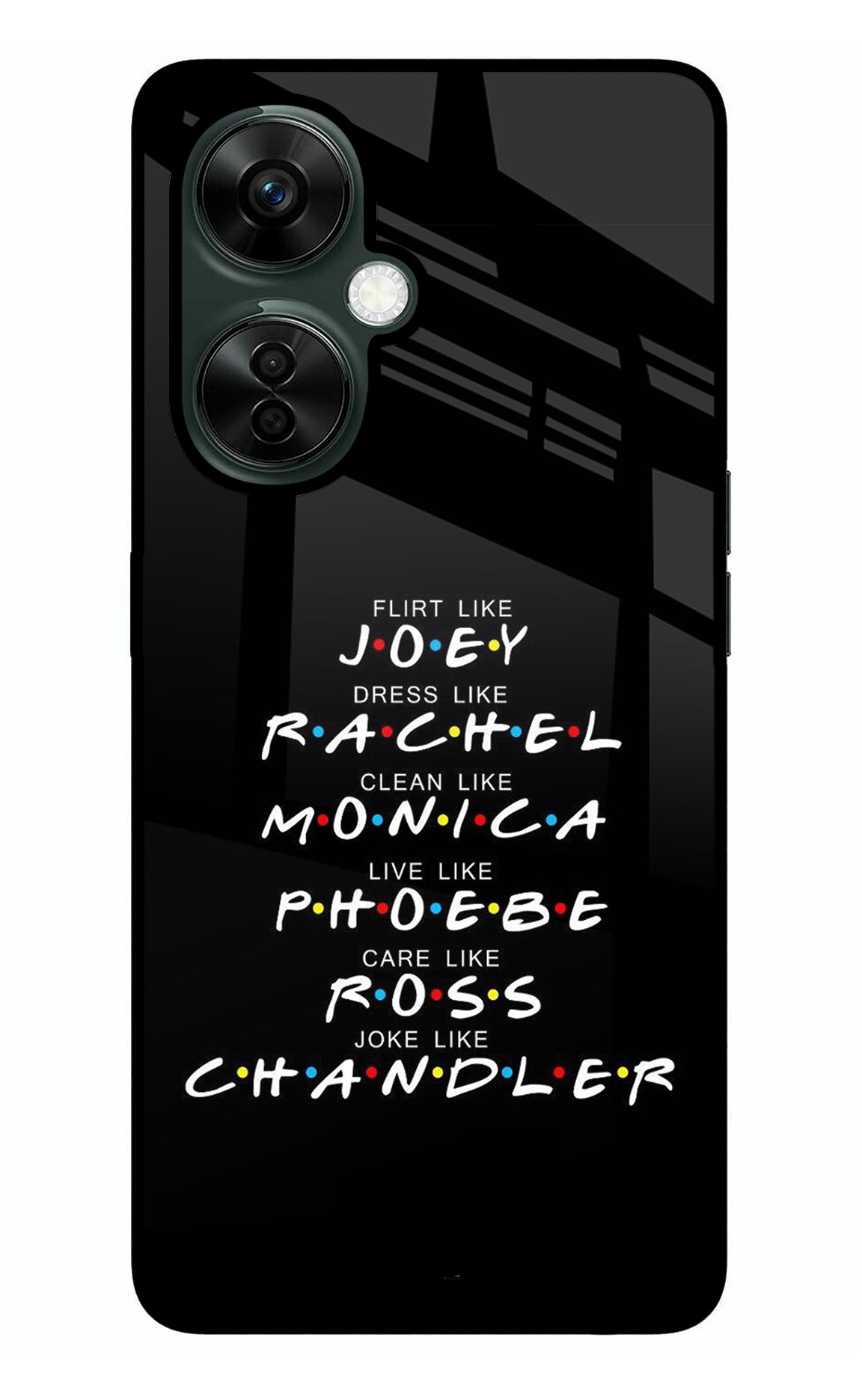 FRIENDS Character OnePlus Nord CE 3 Lite 5G Glass Case